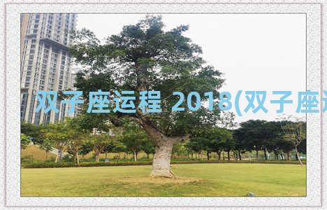 双子座运程 2018(双子座运程2023)